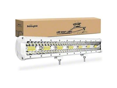 20-Inch White LED Light Bar; Spot/Flood Combo Beam (Universal; Some Adaptation May Be Required)