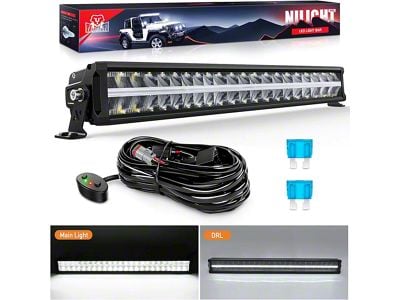 30-Inch LED Light Bar with DRL; Anti-Glare Flood/Spot Combo (Universal; Some Adaptation May Be Required)