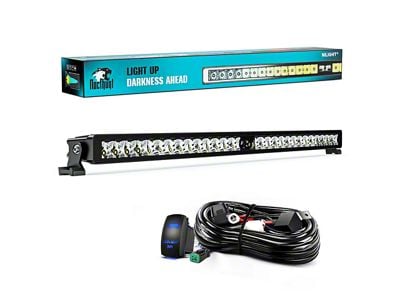 32-Inch 5D Pro Night Vision Dual Row 29-LED Light Bar; Spot Beam (Universal; Some Adaptation May Be Required)