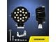 7-Inch Black Round LED Work Lights; Flood Beam (Universal; Some Adaptation May Be Required)