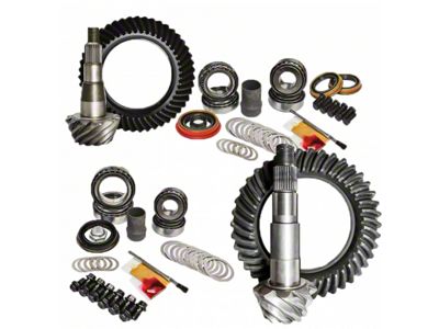 Nitro Gear & Axle 8.8-Inch Front/9.75-Inch Rear Axle Ring and Pinion Gear Kit; 4.11 Gear Ratio (02-10 F-150)