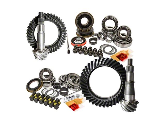 Nitro Gear & Axle AAM 9.25-Inch Front Axle/11.50-Inch Rear Axle Ring and Pinion Gear Kit; 3.73 Gear Ratio (03-10 5.9L, 6.7L RAM 3500)