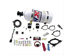 Nitrous Express High Output Nitrous Plate System; 10 lb. Bottle (20-25 7.3L F-250 Super Duty)