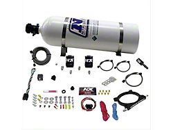 Nitrous Express High Output Nitrous Plate System; 15 lb. Bottle (20-25 7.3L F-250 Super Duty)