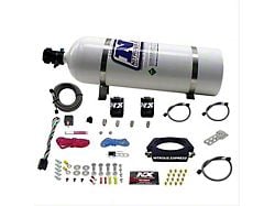 Nitrous Express LS 90mm Nitrous Plate System; 15 lb. Bottle (07-14 6.0L Sierra 2500 HD)