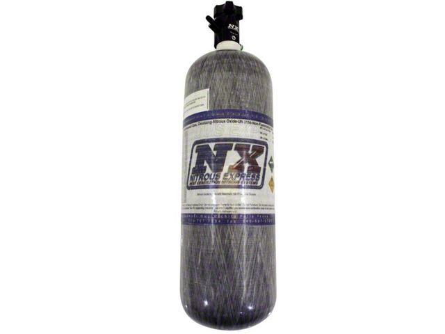 Nitrous Express Composite Nitrous Bottle with Lightning 500 Valve; 12 lb.