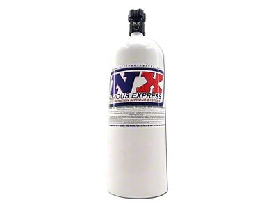 Nitrous Express Nitrous Bottle with Lightning 500 Valve; 6AN Nipple; 15 lb.