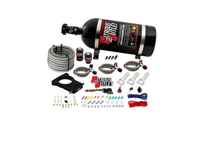 Nitrous Outlet 78mm LSX Truck Plate System; 10 lb. Bottle (99-13 V8 Sierra 1500)