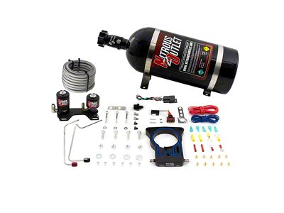 Nitrous Outlet 78mm Truck Plate System; 10 lb. Bottle (99-06 V8 Sierra 1500)