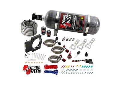 Nitrous Outlet 90mm LSX Truck Plate System; No Bottle (99-13 V8 Sierra 1500)