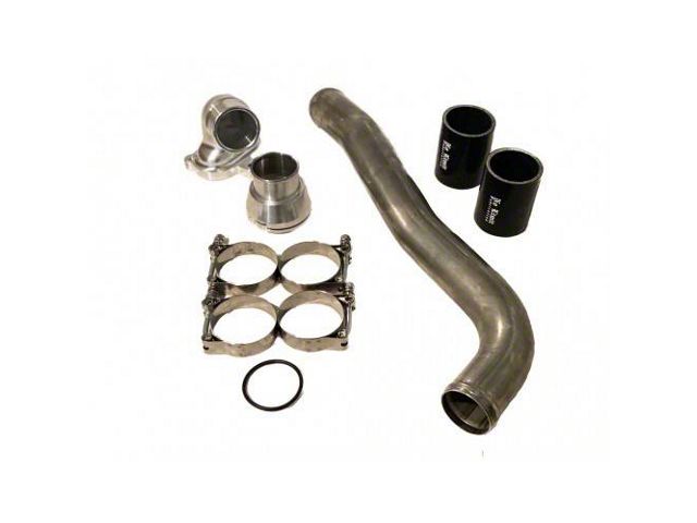 No Limit Fabrication Upper Coolant Hose Kit; Polished (11-16 6.7L Powerstroke F-250 Super Duty)