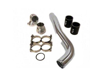 No Limit Fabrication Upper Coolant Hose Kit; Polished (17-24 6.7L Powerstroke F-250 Super Duty)