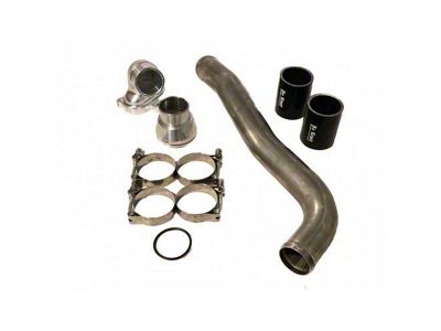 No Limit Fabrication Upper Coolant Hose Kit; Polished (17-22 6.7L Powerstroke F-250 Super Duty)