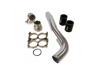 No Limit Fabrication Upper Coolant Hose Kit; Polished (17-24 6.7L Powerstroke F-350 Super Duty)