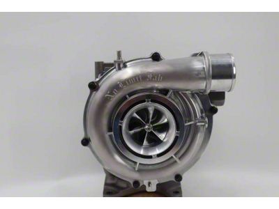 No Limit Fabrication Drop-In Factory Replacement Turbo with Whistle; Polished; 63/66mm Turbo Size (11-16 6.6L Duramax Sierra 2500 HD)