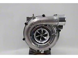 No Limit Fabrication Drop-In Factory Replacement Turbo with Whistle; Polished; 65/66mm Turbo Size (07-10 6.6L Duramax Sierra 2500 HD)