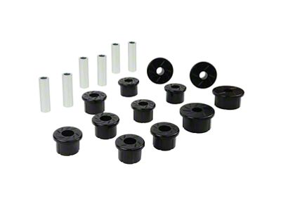 Nolathane Front and Rear Leaf Spring Bushings; 2.50-Inch (94-98 RAM 1500)