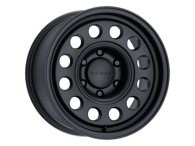 Nomad Wheels Convoy Satin Black 6-Lug Wheel; 16x8; -10mm Offset (2024 Ranger)