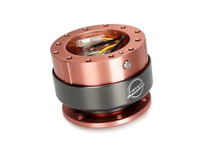 NRG Innovations 2.0 Steering Wheel Hub Quick Release; Red with Titanium Ring (Universal; Some Adaptation May Be Required)