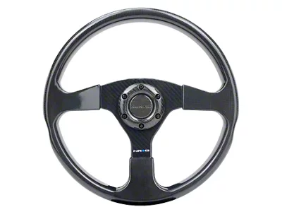 NRG Innovations 350mm Light Weight Steering Wheel; Carbon Fiber (Universal; Some Adaptation May Be Required)