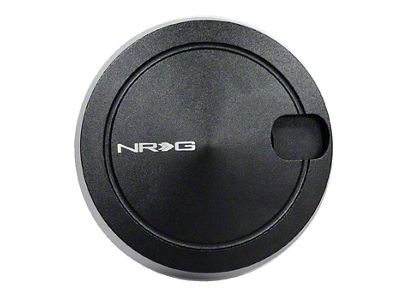 NRG Innovations Spinning Quick Steering Wheel Hub Lock; Matte Black (Universal; Some Adaptation May Be Required)