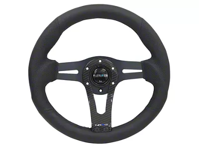 NRG Innovations Sport Steering Wheel; Carbon Fiber (Universal; Some Adaptation May Be Required)