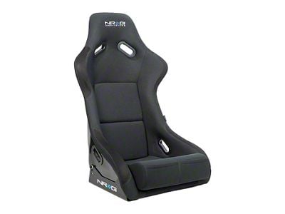 NRG Innovations Large Bucket Seat; Black Cloth (Universal; Some Adaptation May Be Required)