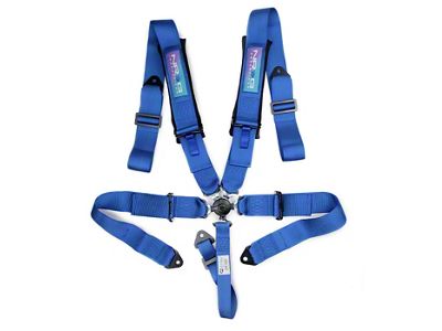 NRG Innovations SFI 16.1 5-Point Cam-Lock Racing Seat Belt Harness; Blue (Universal; Some Adaptation May Be Required)