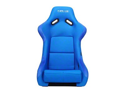 NRG Innovations Large Bucket Seat; Blue Cloth (Universal; Some Adaptation May Be Required)