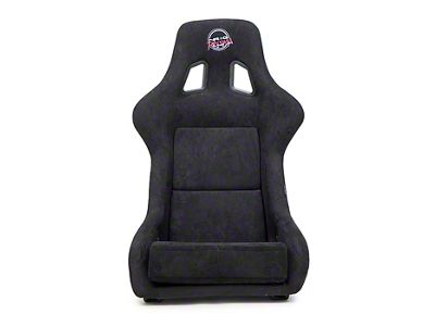 NRG Innovations Prisma X-Large Bucket Seat; Black Alcantara (Universal; Some Adaptation May Be Required)