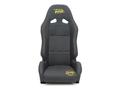 NRG Innovations Defender Water-Resistant Suspension Seat; Black with Black Trim (Universal; Some Adaptation May Be Required)