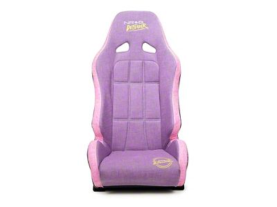 NRG Innovations Defender Water-Resistant Suspension Seat; Purple with Pink Trim (Universal; Some Adaptation May Be Required)