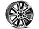 OE Revolution C-08 Chrome with Black Inserts 6-Lug Wheel; 24x10; 31mm Offset (23-25 Canyon)