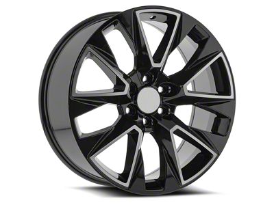 OE Revolution C-14 Gloss Black and Machined 6-Lug Wheel; 26x10; 31mm Offset (23-25 Canyon)