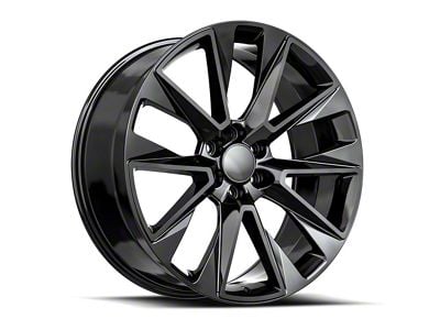 OE Revolution C-19 Gloss Black and Milled 6-Lug Wheel; 24x10; 30mm Offset (23-25 Canyon)