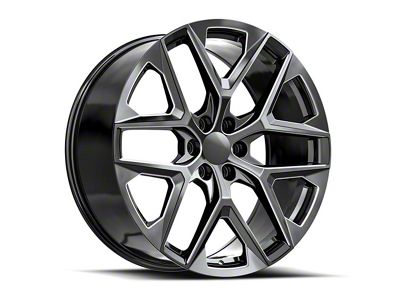 OE Revolution C-39 Gloss Black and Milled 6-Lug Wheel; 26x10; 31mm Offset (23-25 Canyon)