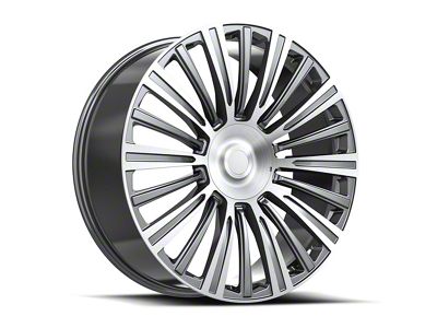 OE Revolution CAD-35 Gunmetal and Machined 6-Lug Wheel; 24x10; 31mm Offset (23-25 Canyon)