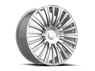 OE Revolution CAD-35 Silver and Machined 6-Lug Wheel; 22x9; 31mm Offset (23-25 Canyon)