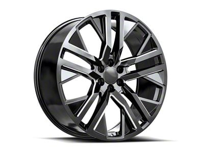 OE Revolution D-36 Gloss Black and Milled 6-Lug Wheel; 24x10; 31mm Offset (23-25 Canyon)