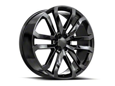 OE Revolution D-37 Gloss Black 6-Lug Wheel; 22x9; 31mm Offset (23-25 Canyon)