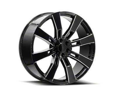 OE Revolution G-02 Gloss Black and Milled 6-Lug Wheel; 26x10; 31mm Offset (23-25 Canyon)