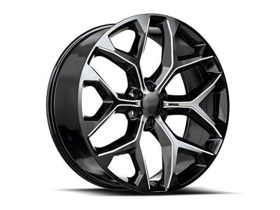 OE Revolution G-09 Gloss Black and Milled 6-Lug Wheel; 26x10; 24mm Offset (23-25 Canyon)