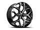 OE Revolution G-09 Gloss Black and Milled 6-Lug Wheel; 26x10; 24mm Offset (23-25 Canyon)