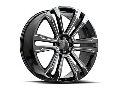 OE Revolution G-10 Gloss Black and Milled 6-Lug Wheel; 24x10; 31mm Offset (23-25 Canyon)