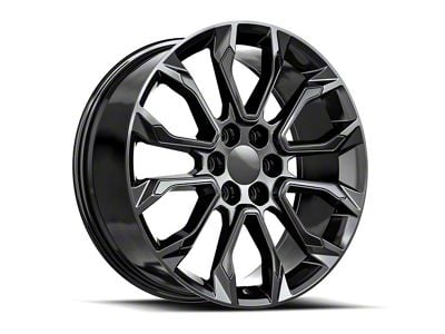 OE Revolution G-38 Gloss Black 6-Lug Wheel; 24x10; 31mm Offset (23-25 Canyon)