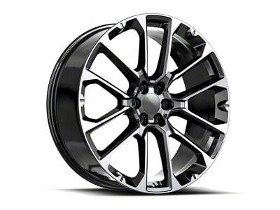 OE Revolution G-40 Gloss Black and Machined 6-Lug Wheel; 24x10; 31mm Offset (23-25 Canyon)