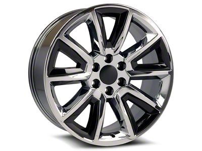 OE Revolution C-08 Chrome with Black Inserts 6-Lug Wheel; 22x9; 31mm Offset (23-25 Colorado)