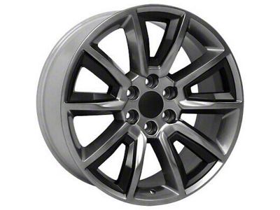 OE Revolution C-08 Gunmetal with Black Inserts 6-Lug Wheel; 22x9; 31mm Offset (23-24 Colorado)