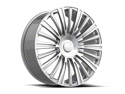 OE Revolution CAD-35 Silver and Machined 6-Lug Wheel; 22x9; 31mm Offset (23-24 Colorado)