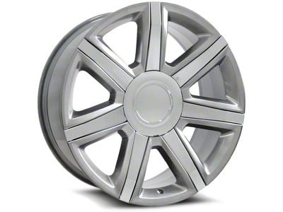 OE Revolution D-05 Full Silver 6-Lug Wheel; 24x10; 31mm Offset (23-25 Colorado)